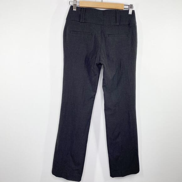BCX Dark Grey Zip Fly Bootcut Casual Dress Pants Women's Size 1 - Picture 2 of 8
